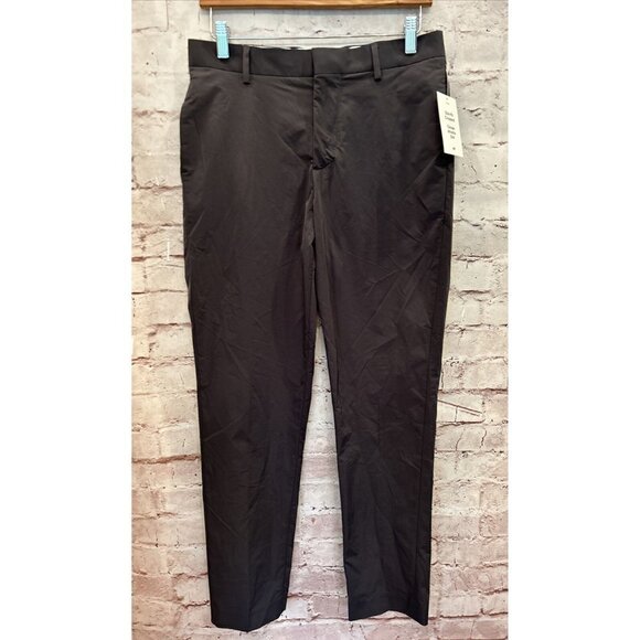 H&M Mens Dress Pants Slim Fit Cropped Size 30R Gray SORONA Agile Flat Front NEW - Picture 1 of 3